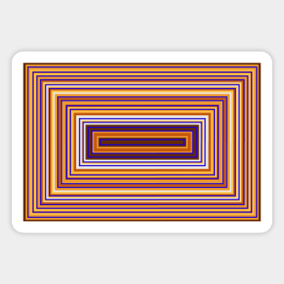 IN ORANGE TONES - PARALLEL LINES ON RECTANGULAR FORMATION Magnet